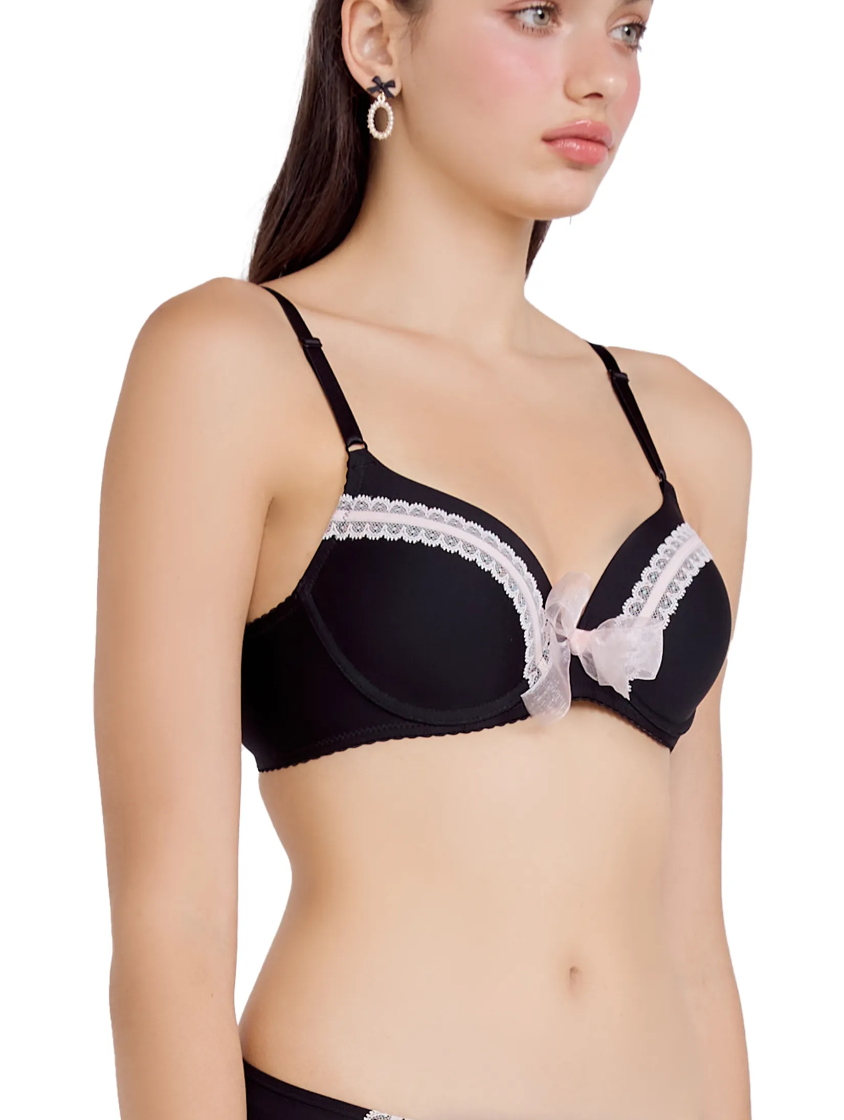 WACOAL Women Mood Underwire Bra 3/4 Cup Black