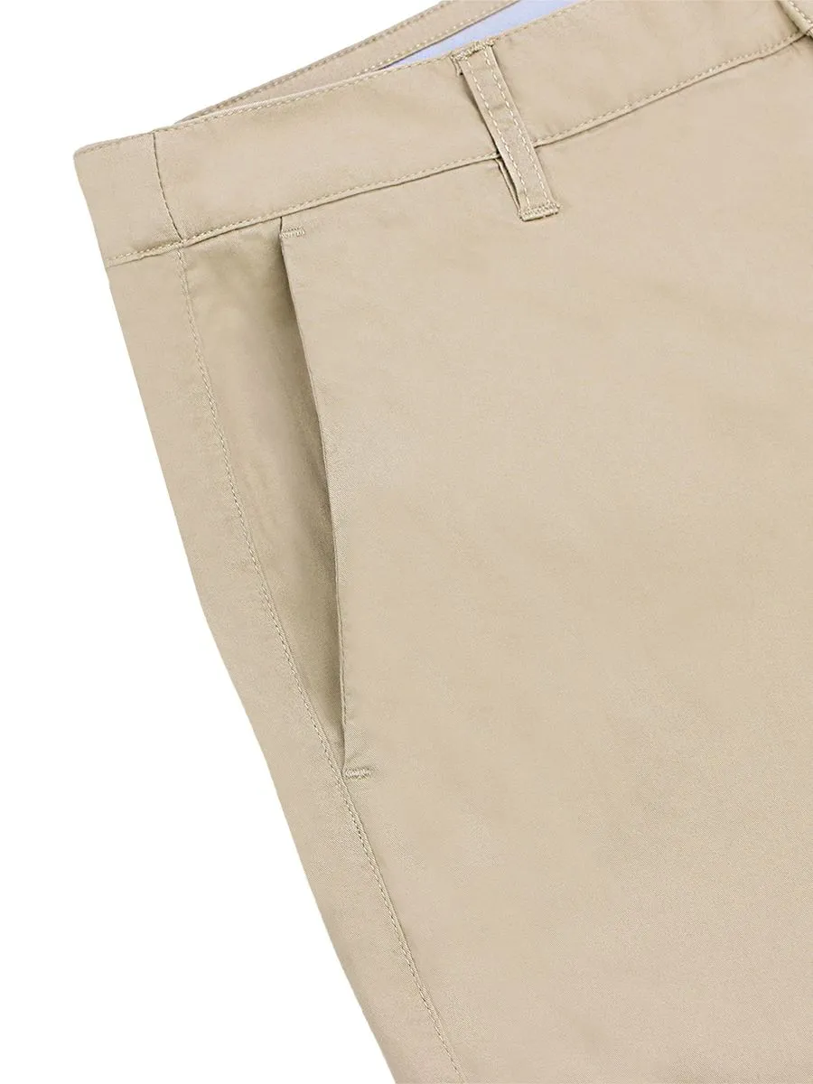 GIORDANO Men's Low-Rise Twill Pants (180 Waistband) Crockery Khaki