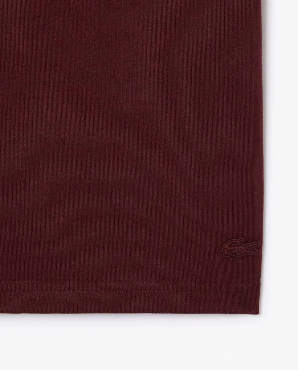 LACOSTE Heavy Cotton Logo T-shirt Red