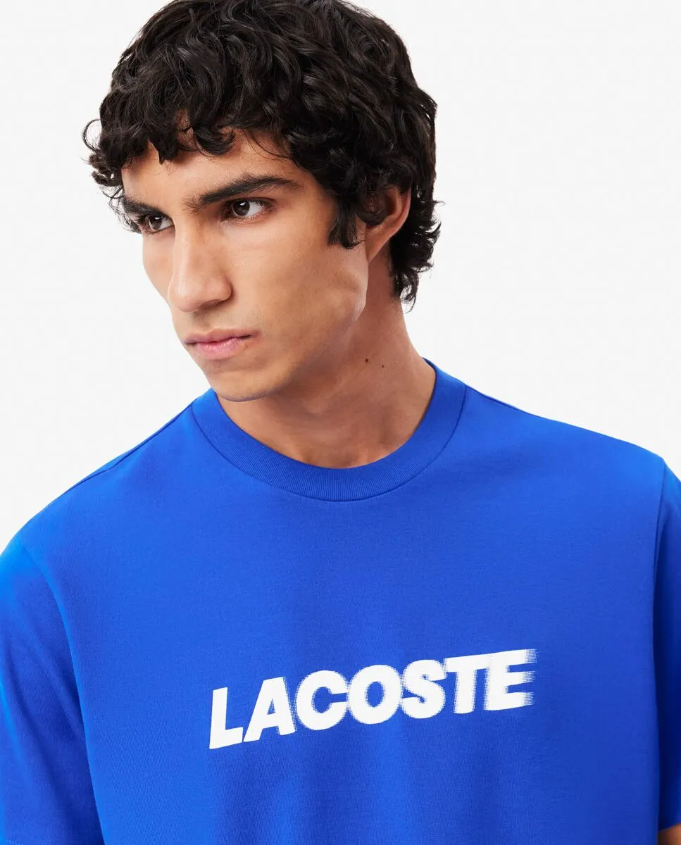 LACOSTE Heavy Cotton Logo T-shirt Blue