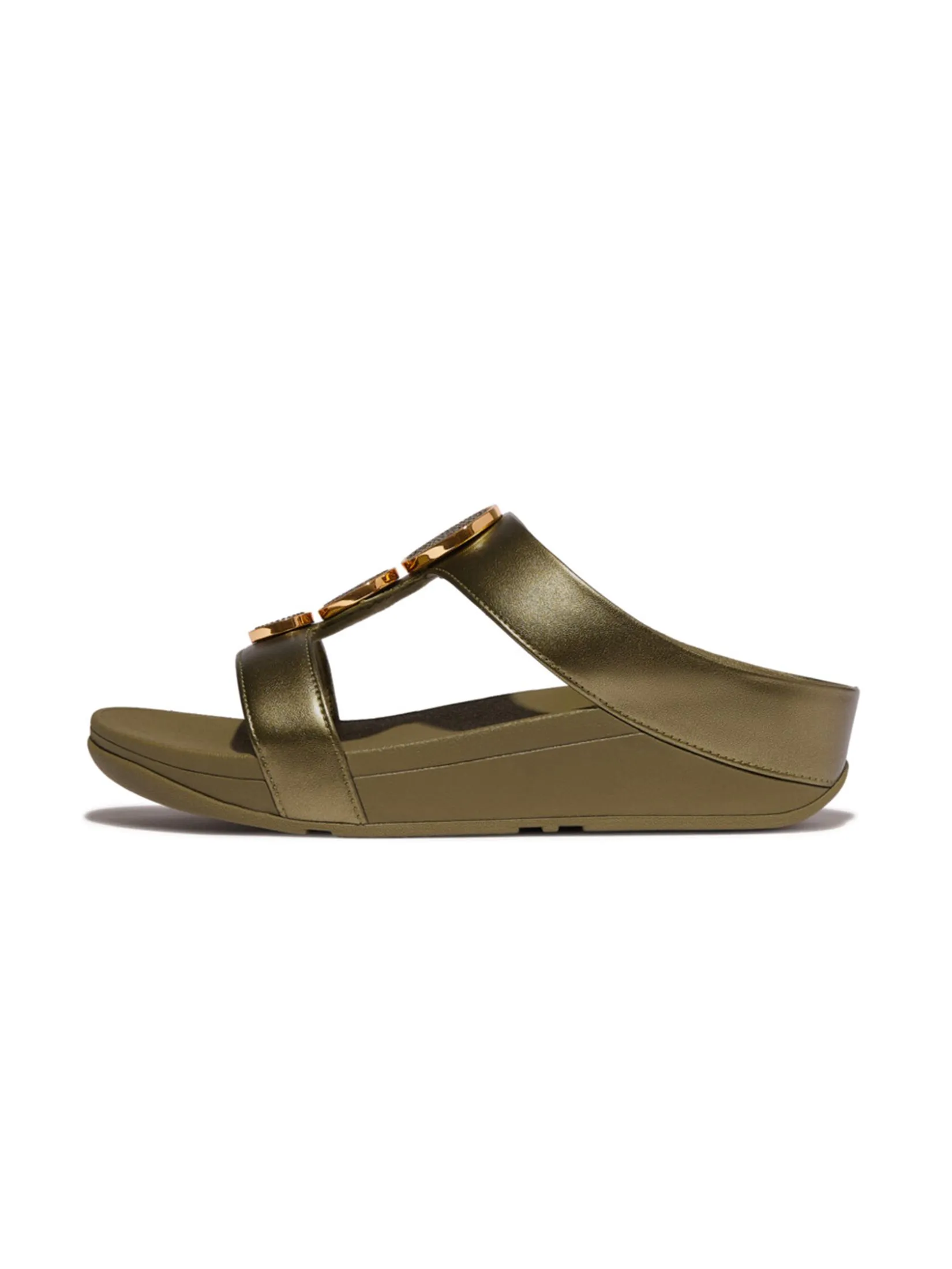 FitFlop™ WOMEN'S HALO BEAD-CIRCLE METALLIC HBAR GREEN