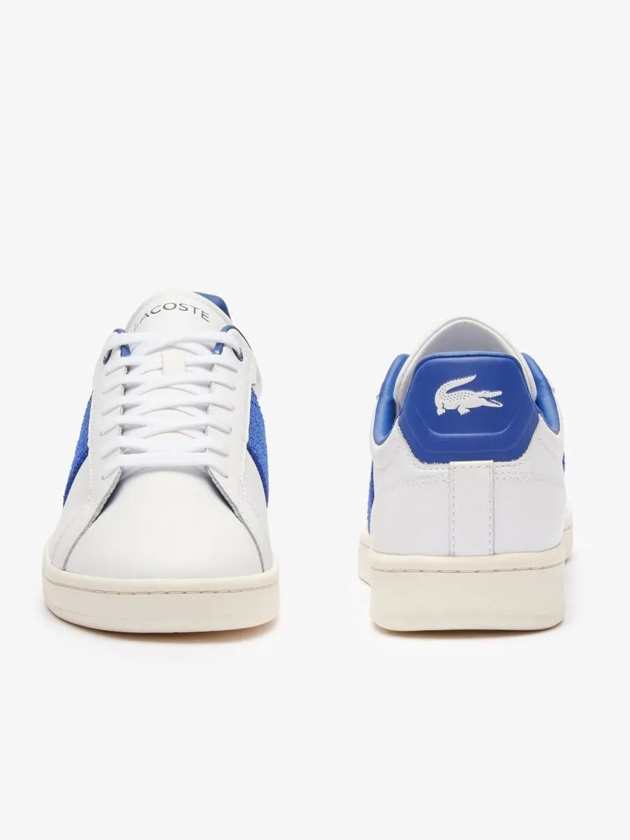 LACOSTE White Men’s Carnaby Pro Cgr Bar Leather Trainers