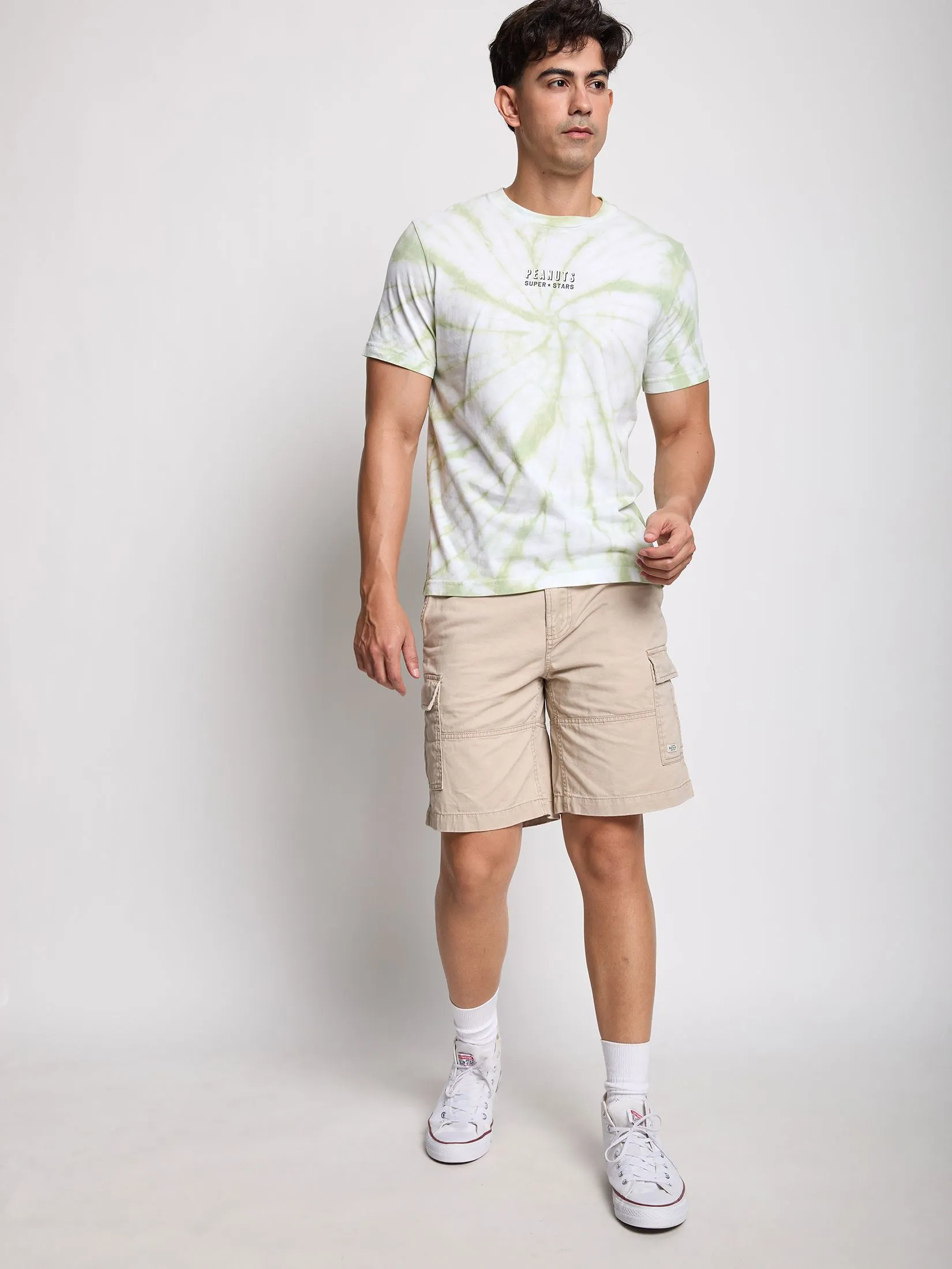 DEFRY 01 Men T-Shirt Short Sleeves Snoopy 2505FTSM043 Green