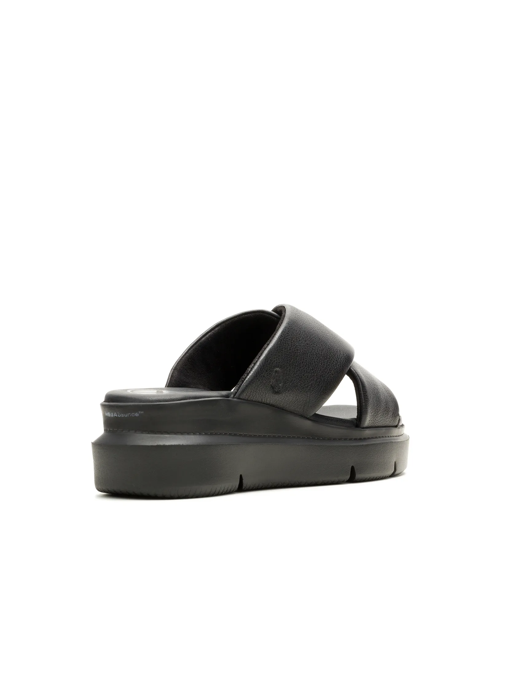 HUSH PUPPIES Women s Shoes Sandals Slides  - BLACK