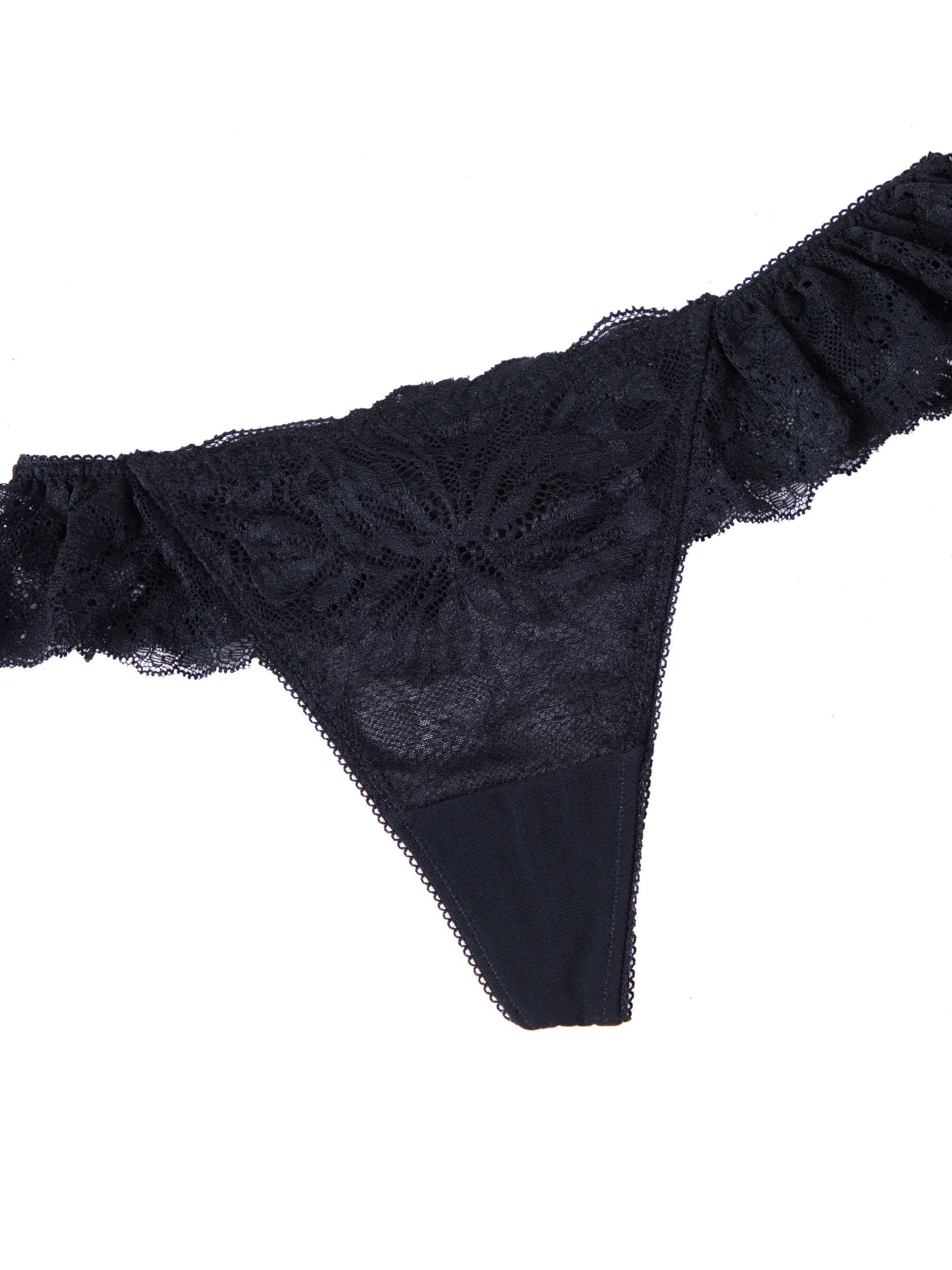 BSC LINGERIE Women's Panties G-string style sexy lace BU8443 - Black
