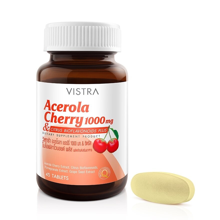 Vistra Acerola Cherry 1000mg 45 Tabs