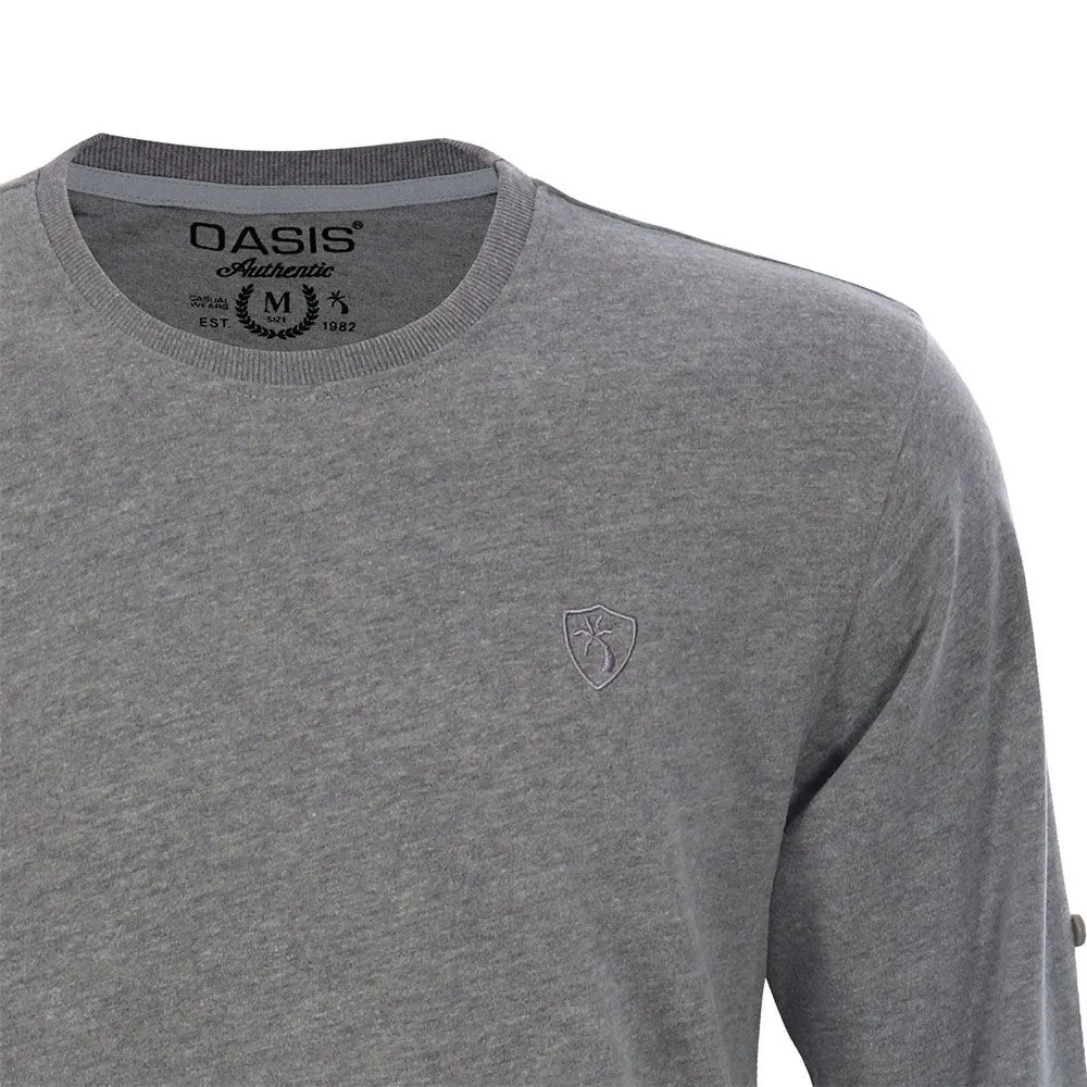 OASIS Grey T-shirt Long sleeved