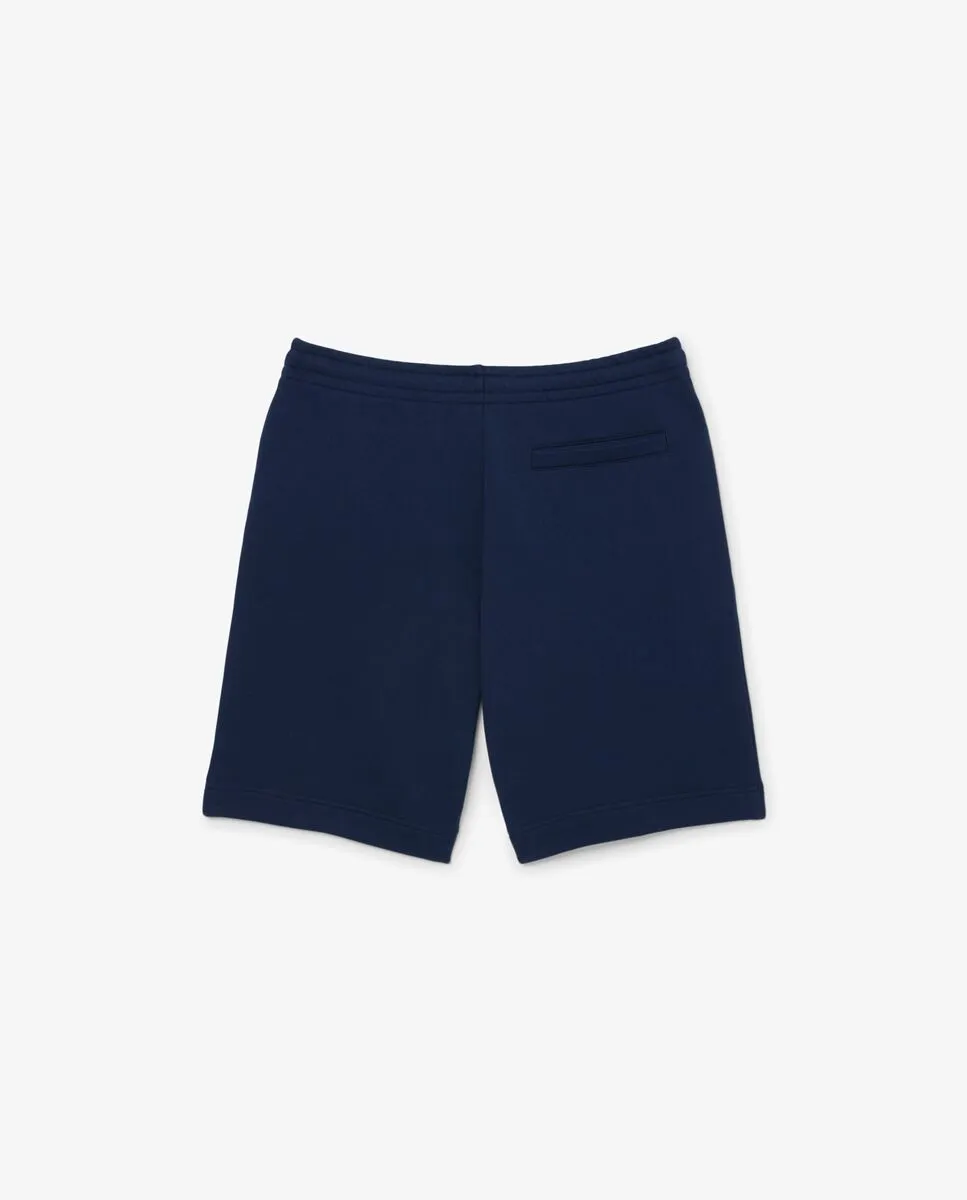 LACOSTE Regular Fit Fleece Shorts Blue