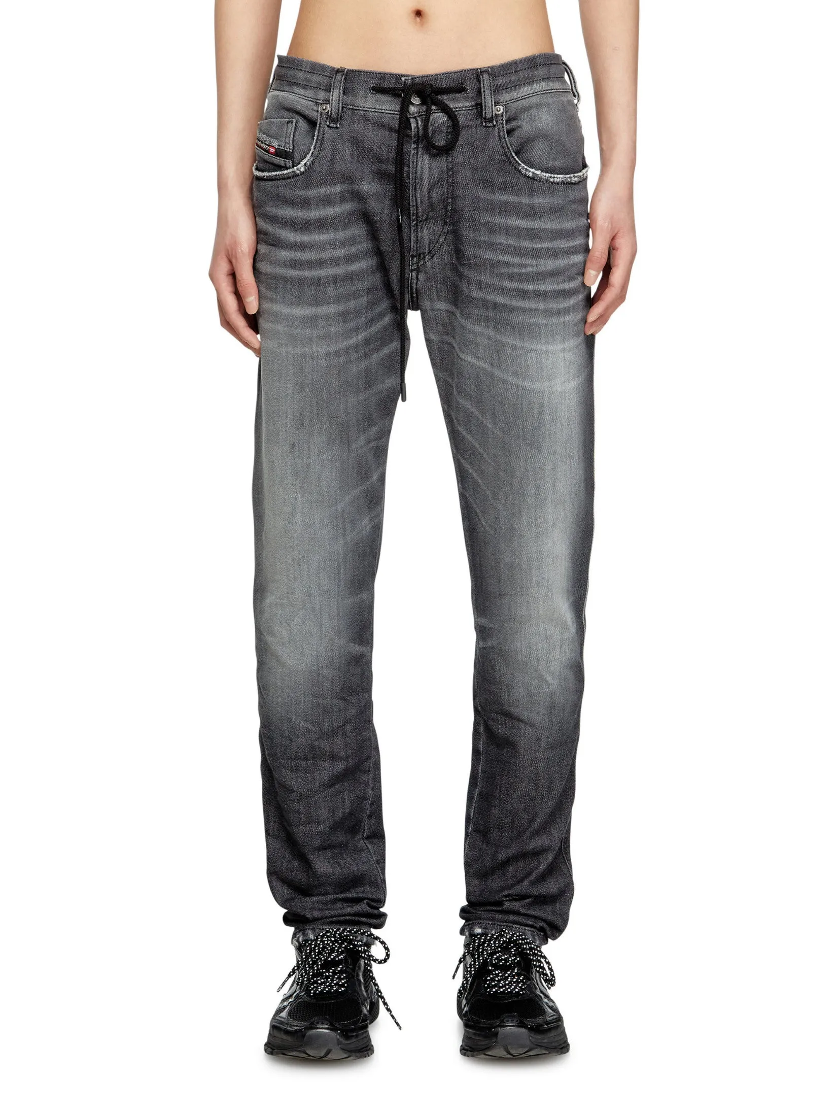 DIESEL Jeans Pants Men 2062 D-STRUKT-B JOGG Sweat jea Black