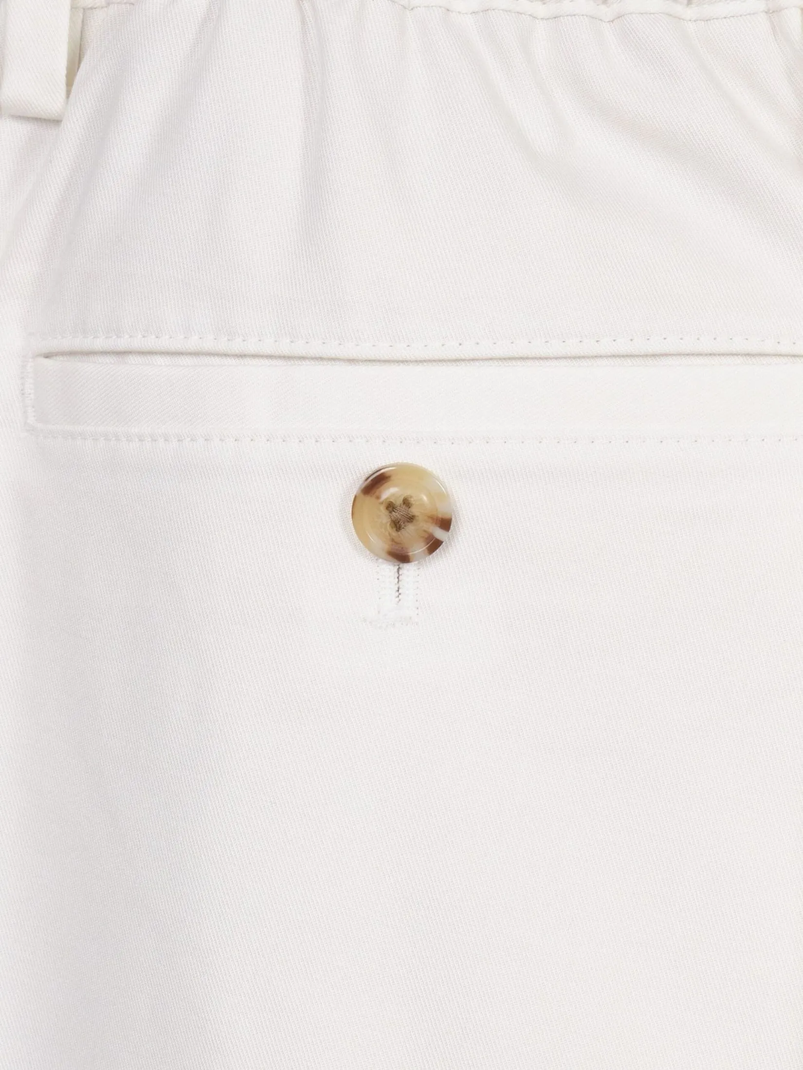 TAKEO KIKUCHI MEN WHITE TWILL UV PROTECTION ELEPHAR EASY PANTS