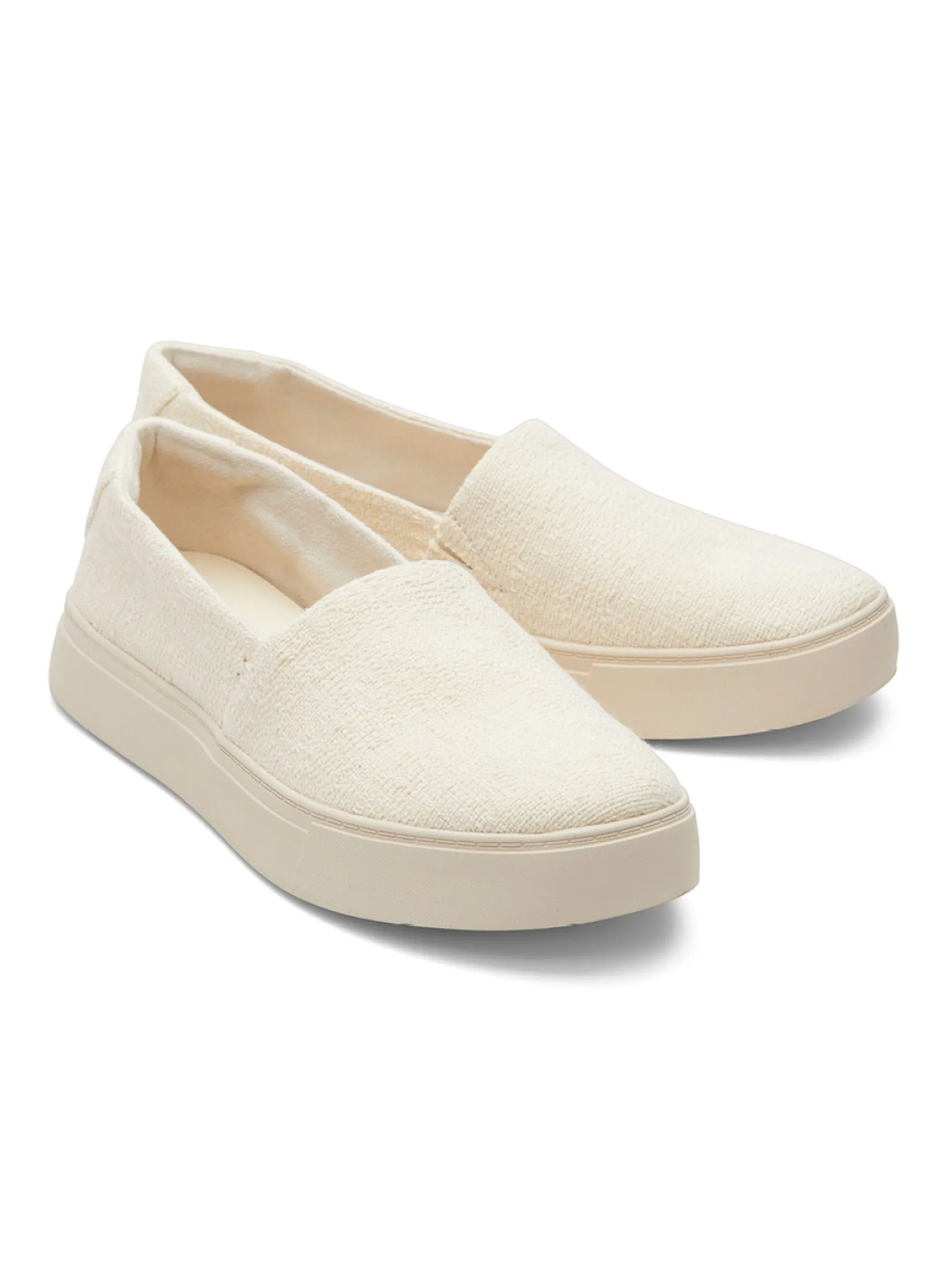 TOMS Women Shoe Slip On Kameron Natural Two Tone Slub