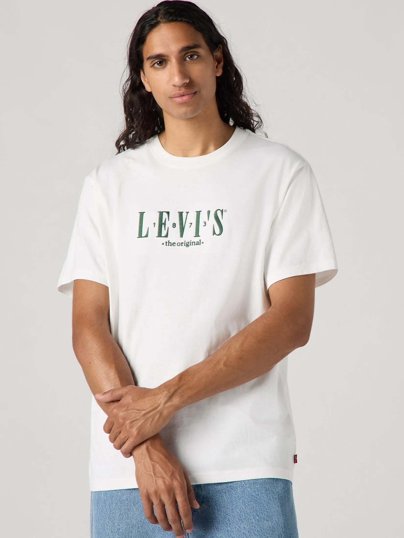 LEVI'S Men's Relaxed Fit Short Sleeve Graphic T-Shirt White