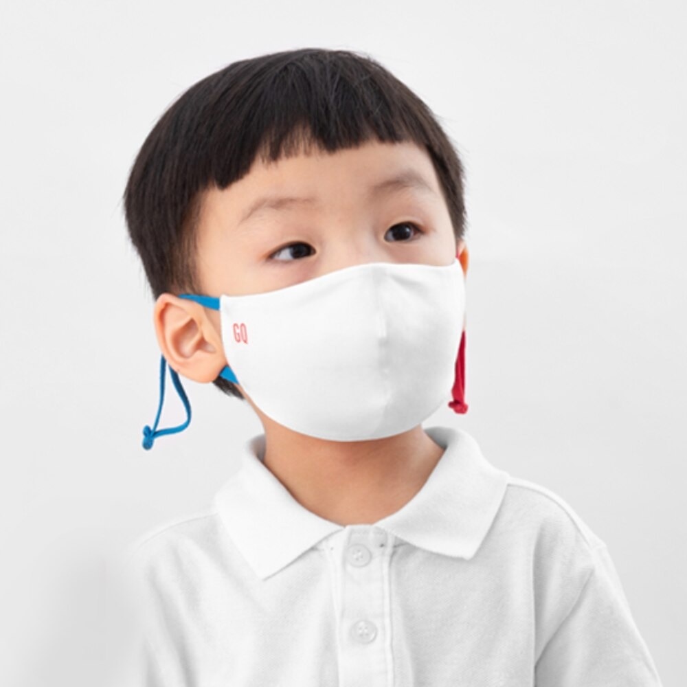 GQ Liquid Repellent Reusable Kids Mask Blue/Red 1pcs.