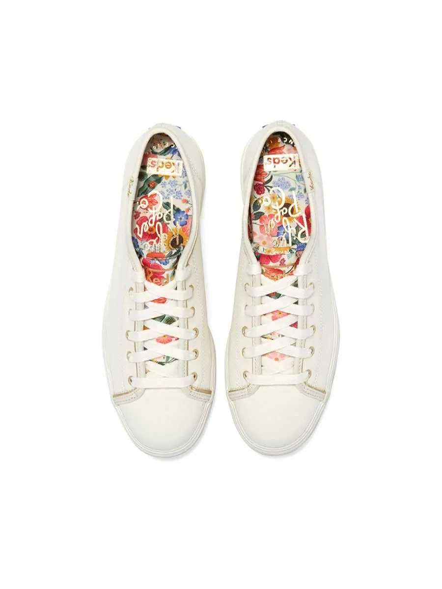 KEDS Women Triple Kick Rifle Paper Co. Blossom White
