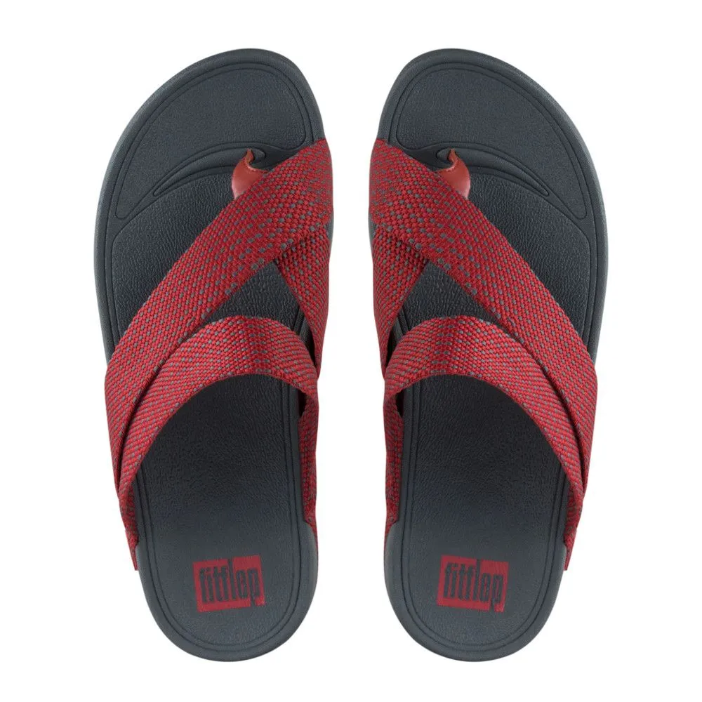 FitFlop™ Men's SLING Model H06-436 Classic Red/Dark Shadow