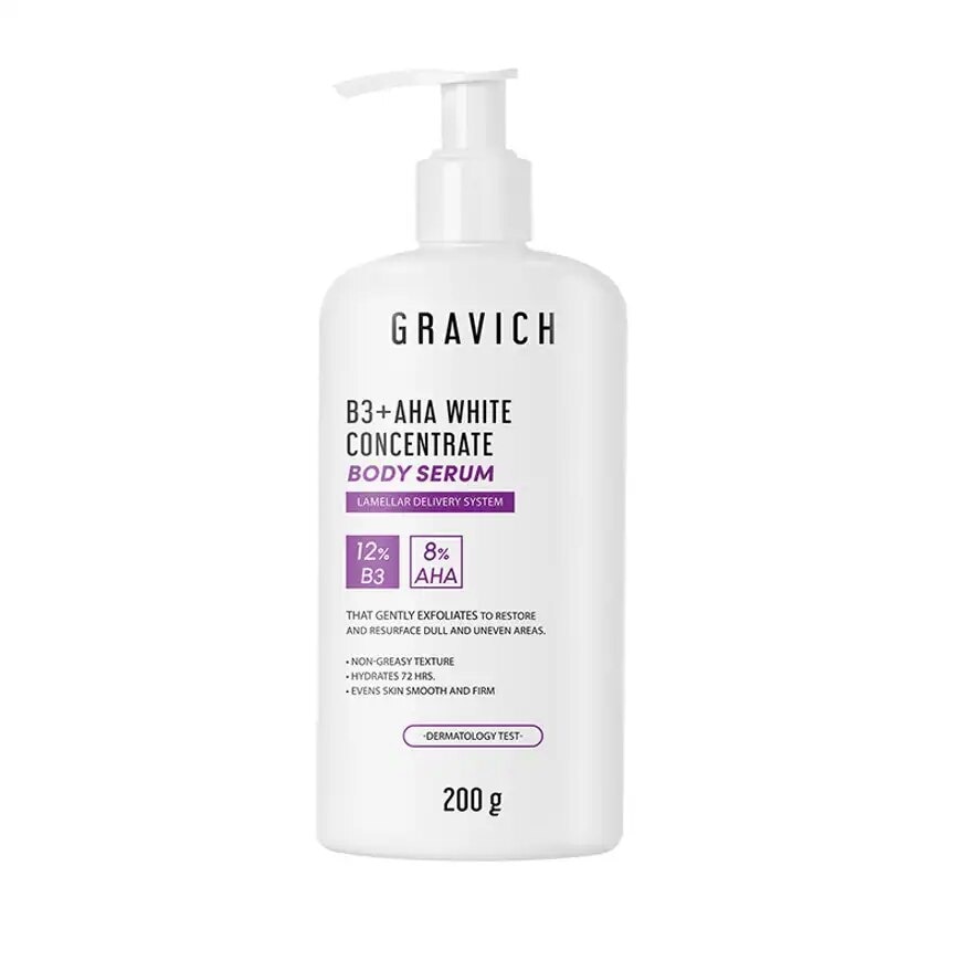 Gravich B3+ AHA White Concentrate Body Serum 200 g.