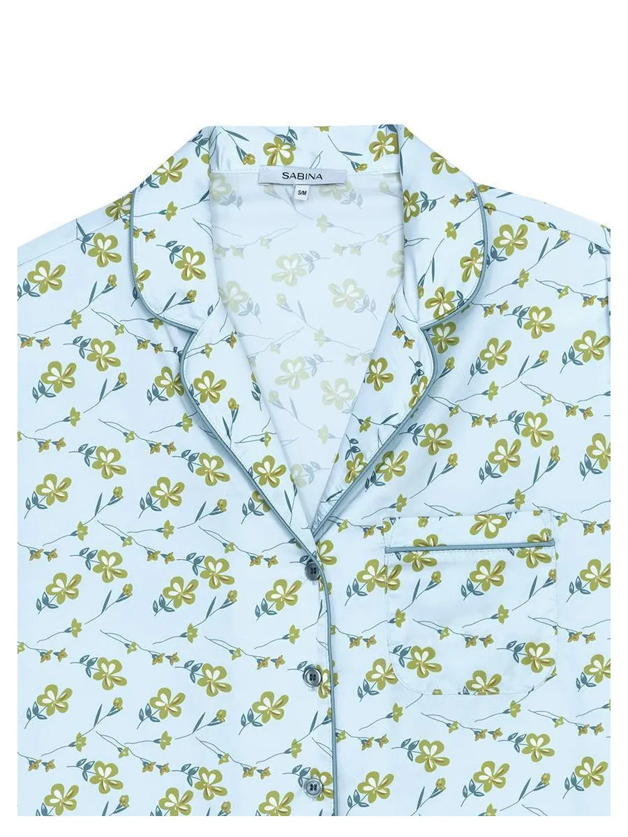 SABINA Pajamas set - Light Blue