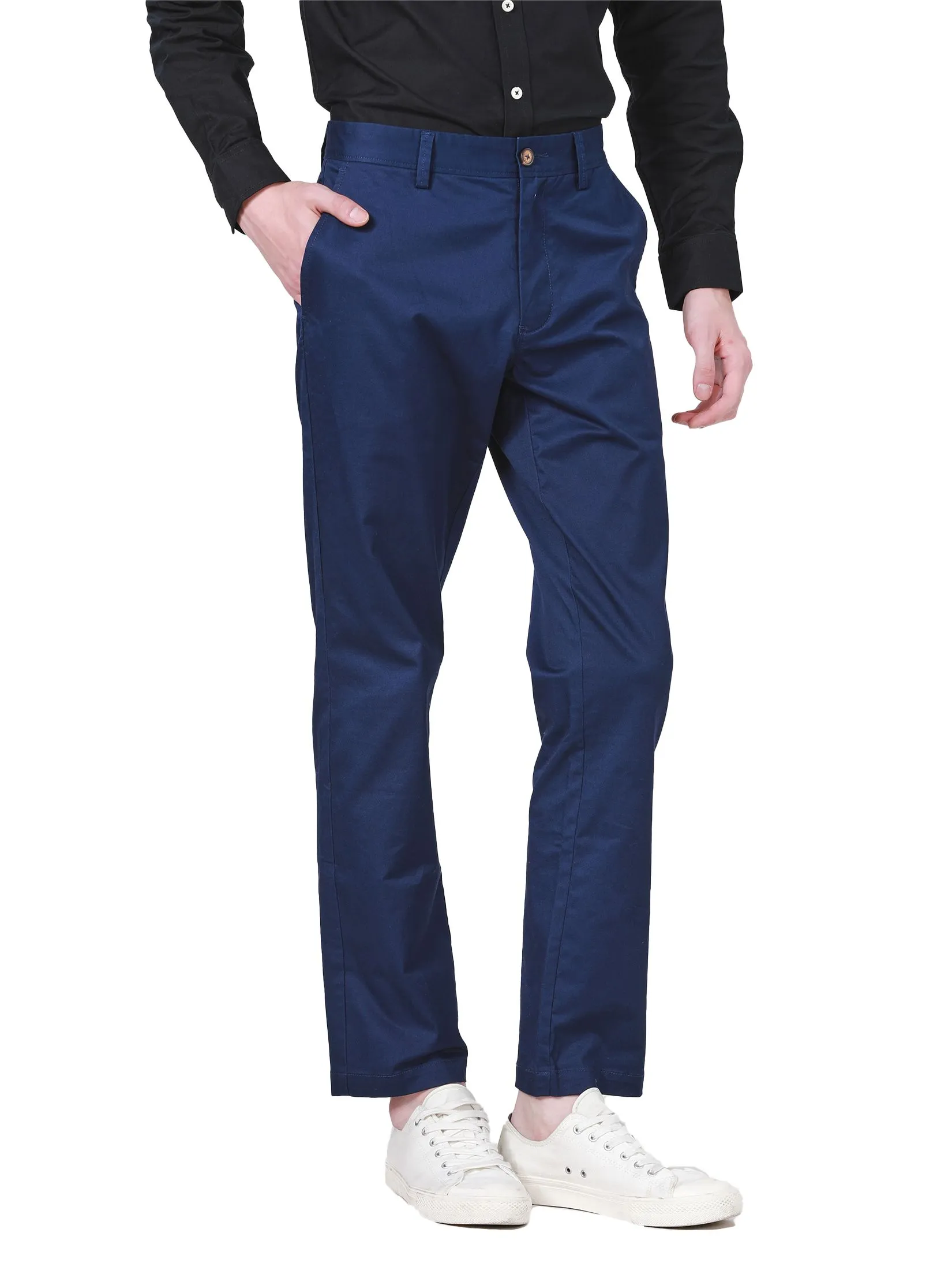 JOHN HENRY Men's Pants (Slim Fit) ESSENTIALS Navy