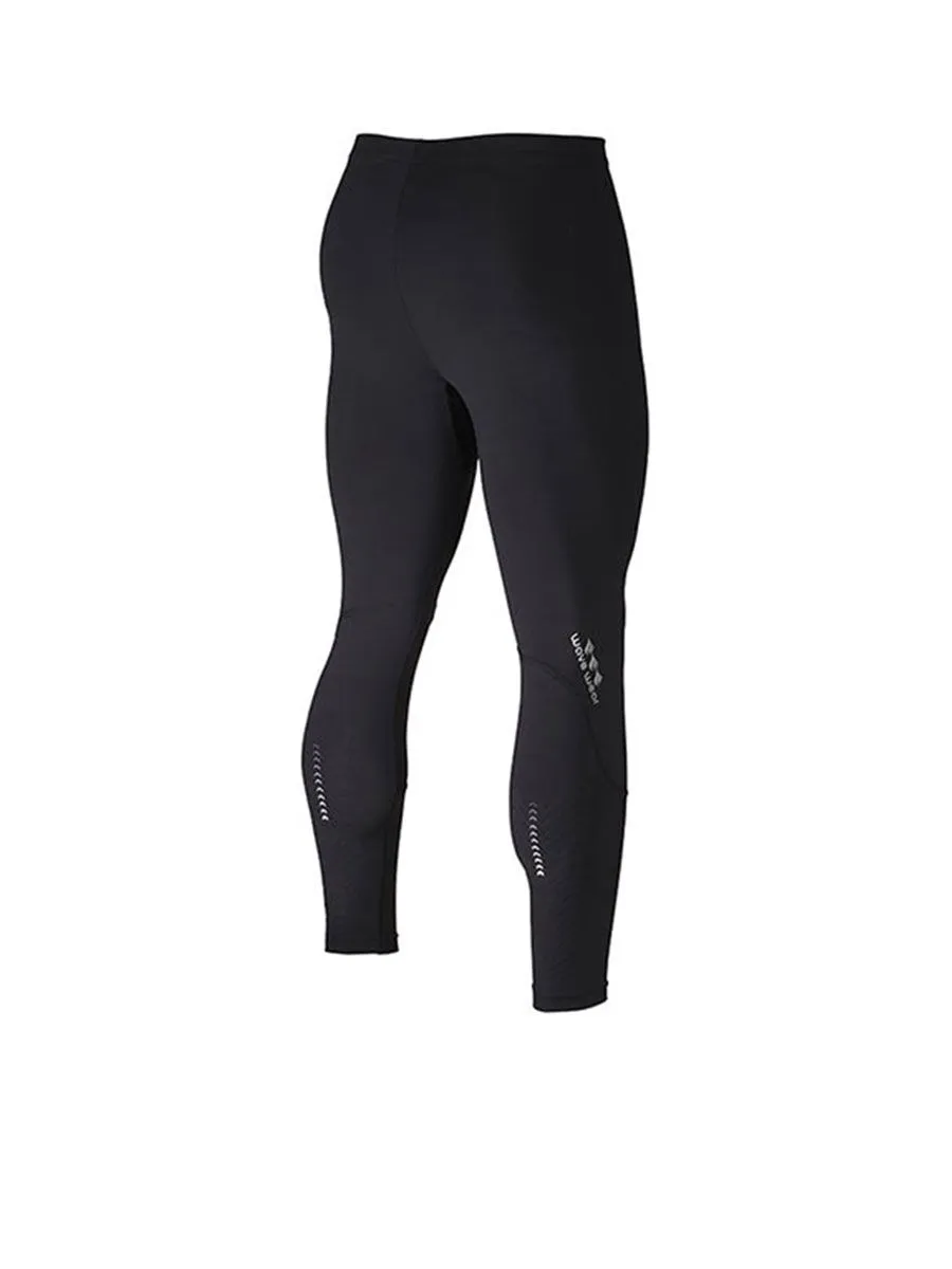 WAVE WEAR L20 Men's Compression Tights with Knee & Calf Taping WVRL3E01BK5N48S Black