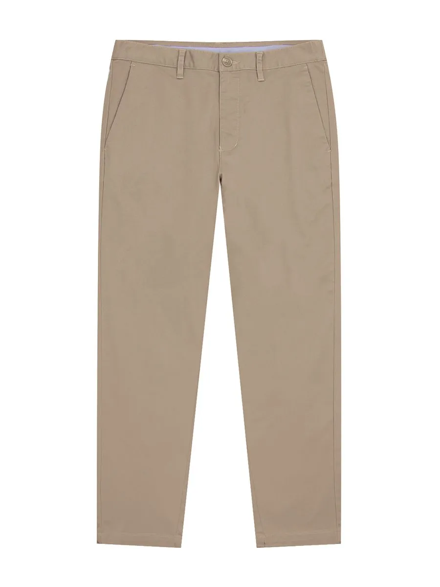 GIORDANO Men's Low rise Slim Taper Super Stretch Pants Woodsmoke khaki
