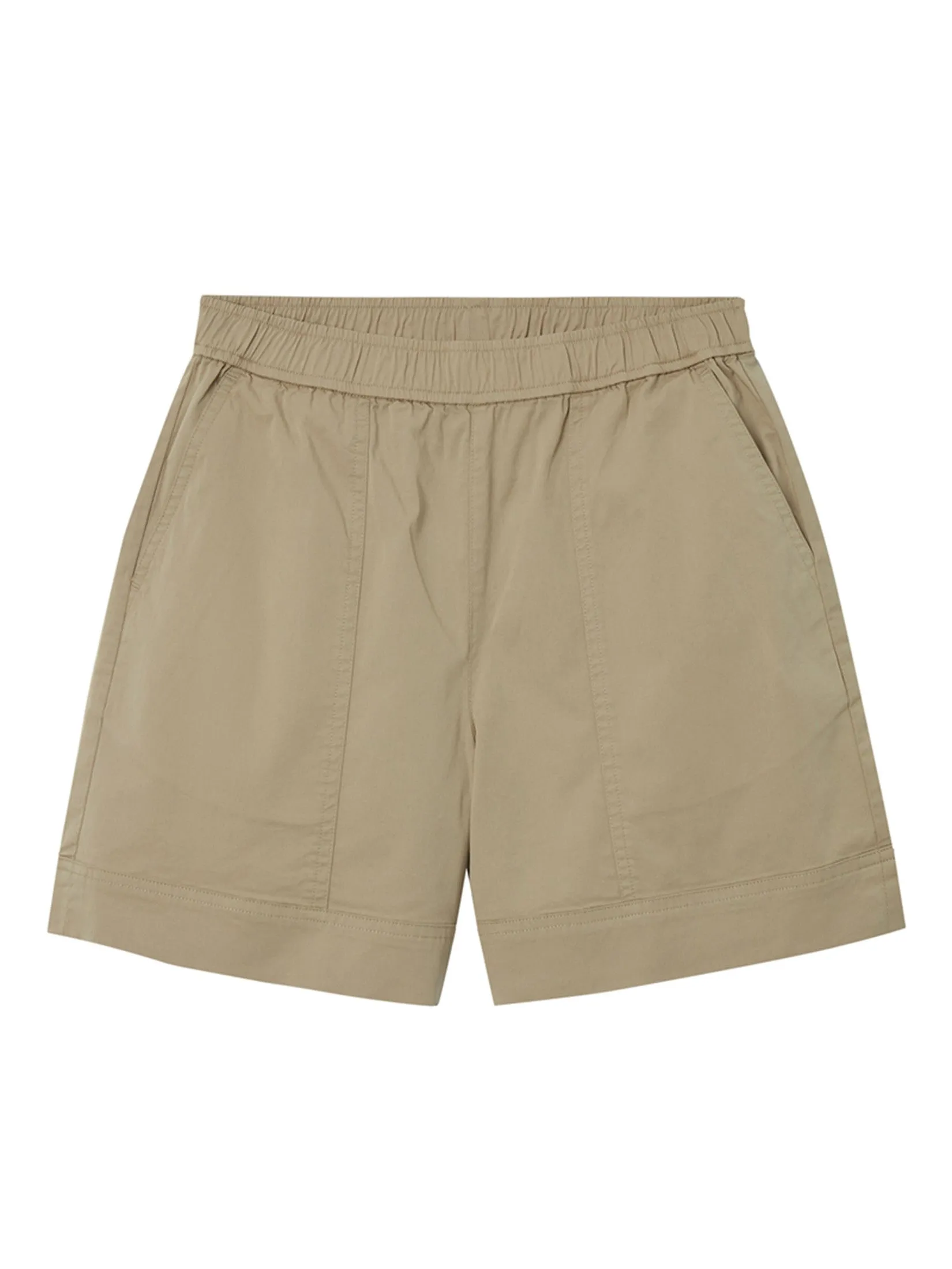 GIORDANO Women's Relaxed Easy Care Cool Shorts Crockery khaki Size - L