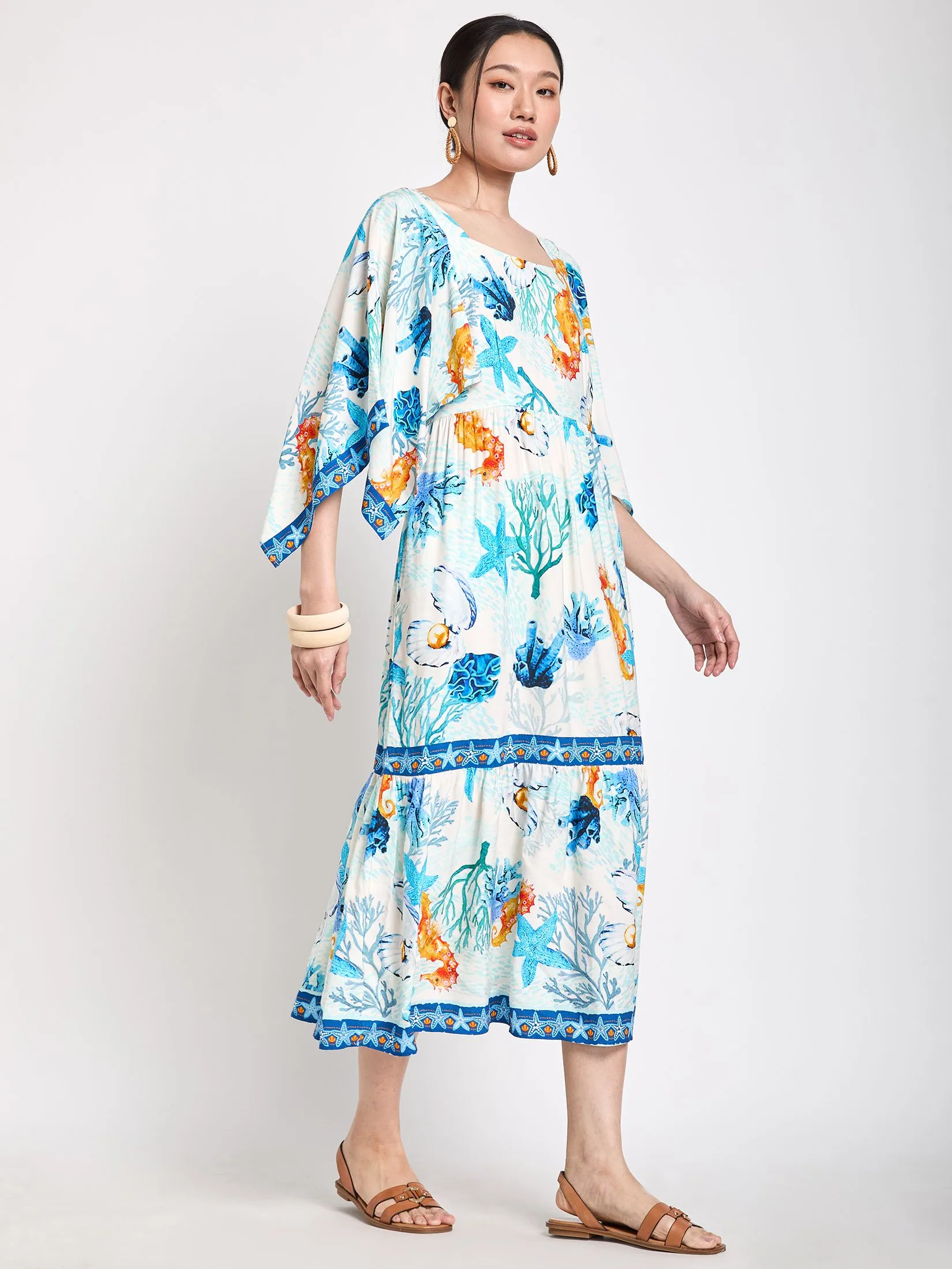 JOURNAL Women Dress Short Sleeves Print