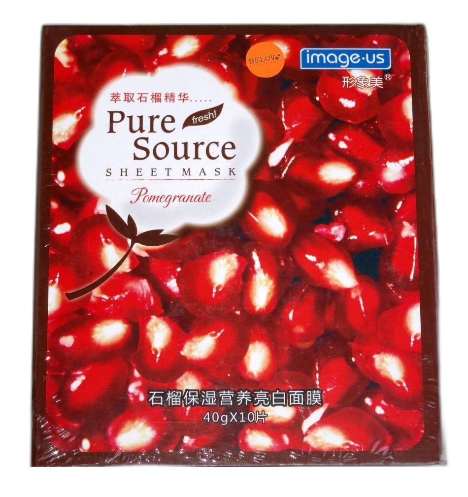 Увлажняющая тканевая маска с гранатом Pure Source 10 шт