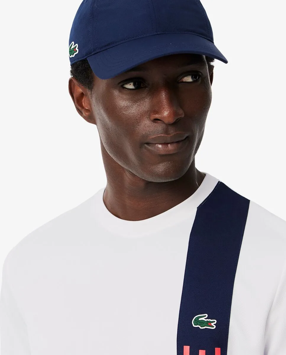 LACOSTE Ultra Dry Print Branding Sport T-Shirt White