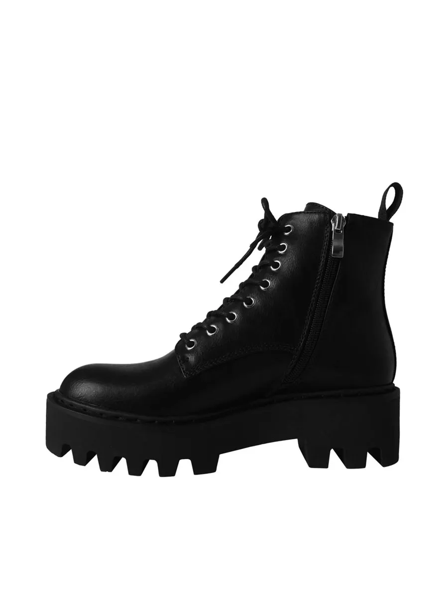 VILLAINS SF YAP Women s Platform Booties BLACK