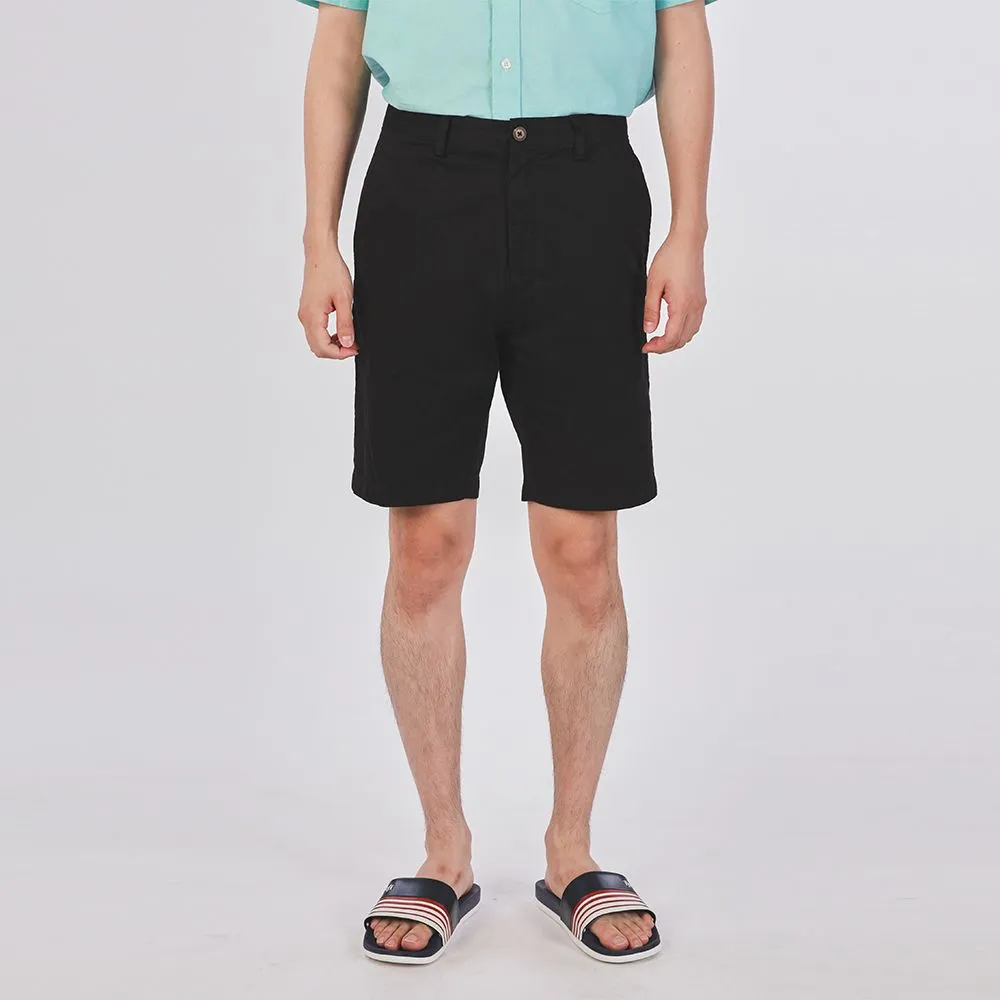 JOHN HENRY Men's Shorts (Slim Fit) ESSENTIALS Black