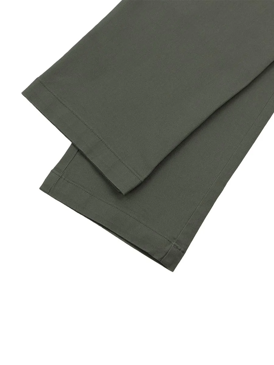 GIORDANO Men's Super Stretch Easy Care Pants (180 Waistband) Green dusty olive