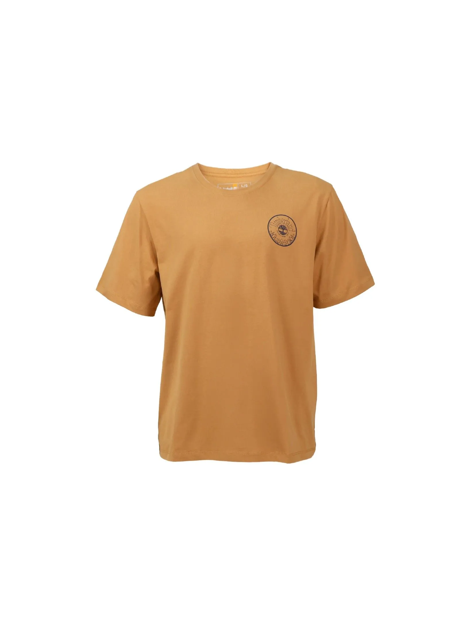 TIMBERLAND Men's Back Graphic Short Sleeve T-Shirt Yellow Size - L