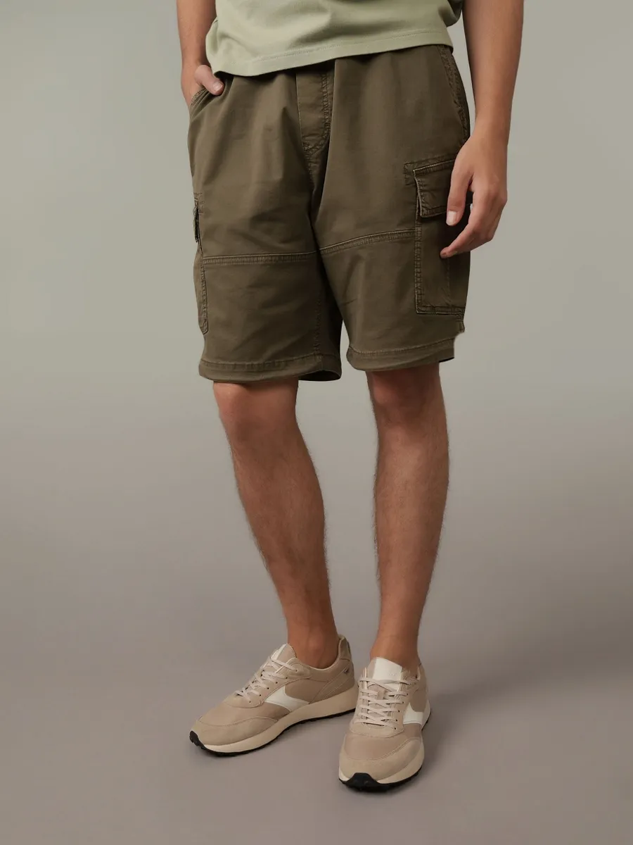 AMERICAN EAGLE MEN 7690 XAVIER PARACHUTE SHORT 320 OLIVE THERMAL