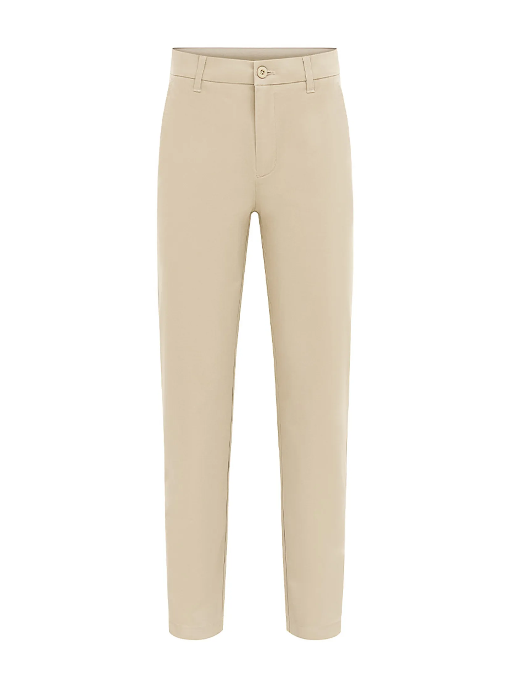 DAPPER Men Slim-Fit Comfort Chino Pants Cream