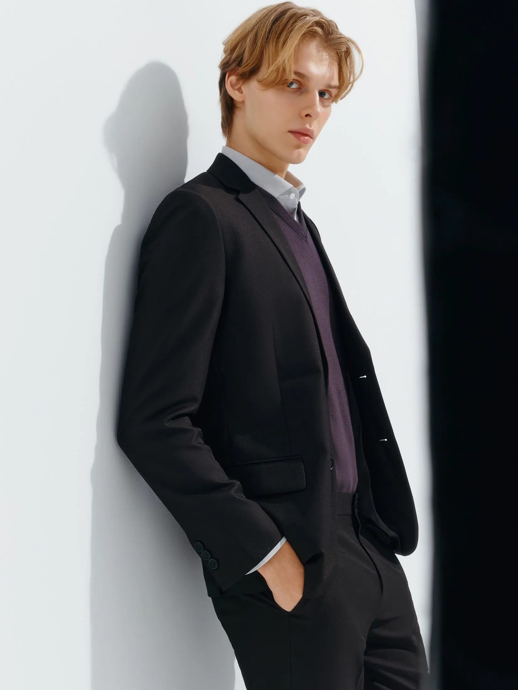 G2000 Men Clothing Anti-Static Suit Blazer  Smart Fit - Black