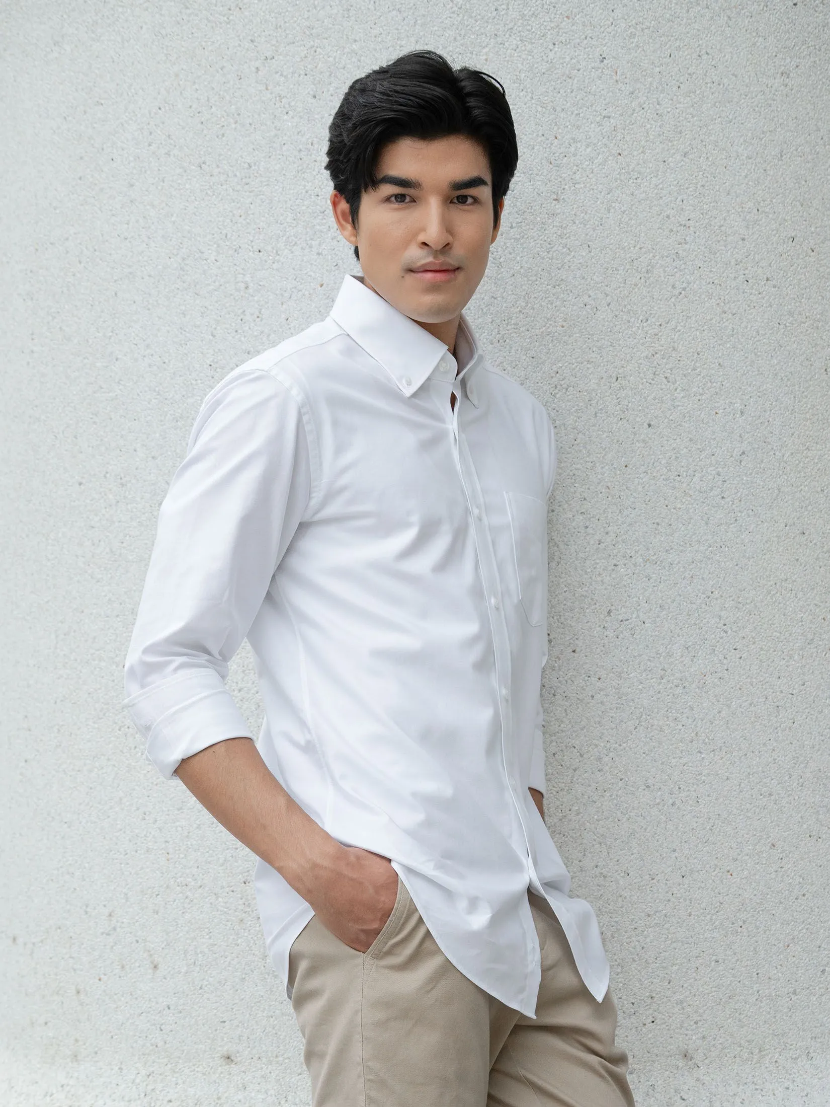 ARROW Men's Long sleeve shirt Smart  Fit  Wite  MACM827-WH