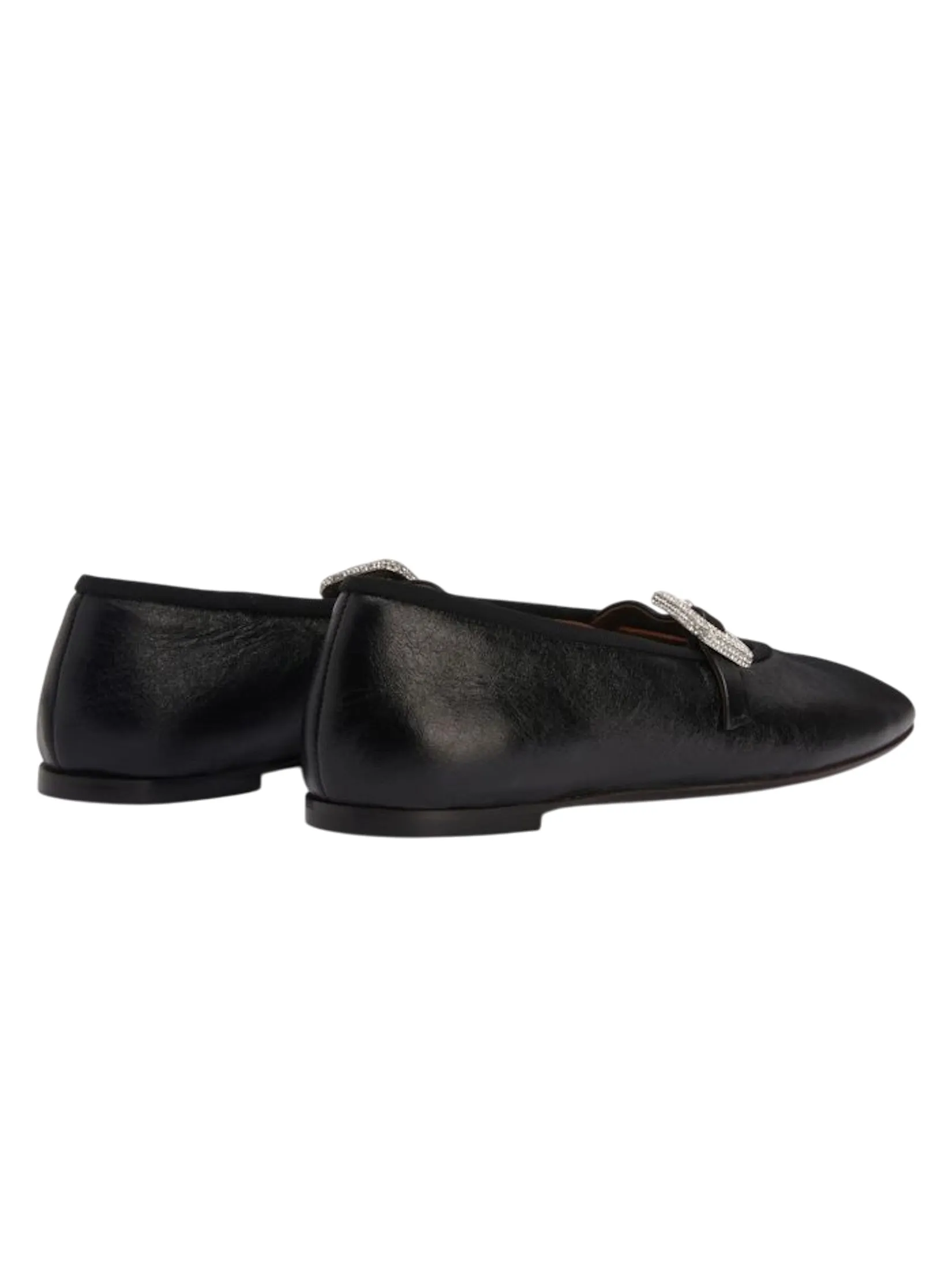 GIUSEPPE ZANOTTI Women Ballets and flats THE GEORGIA BUCKLE NERO