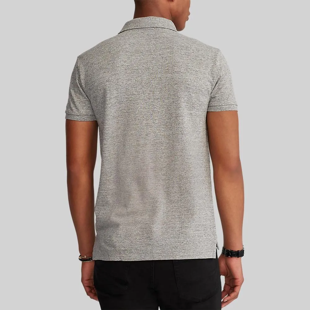 POLO RALPH LAUREN POLO-Custom Slim Fit Mesh Polo Shirt MNPOKNI1N820081 020 GREY