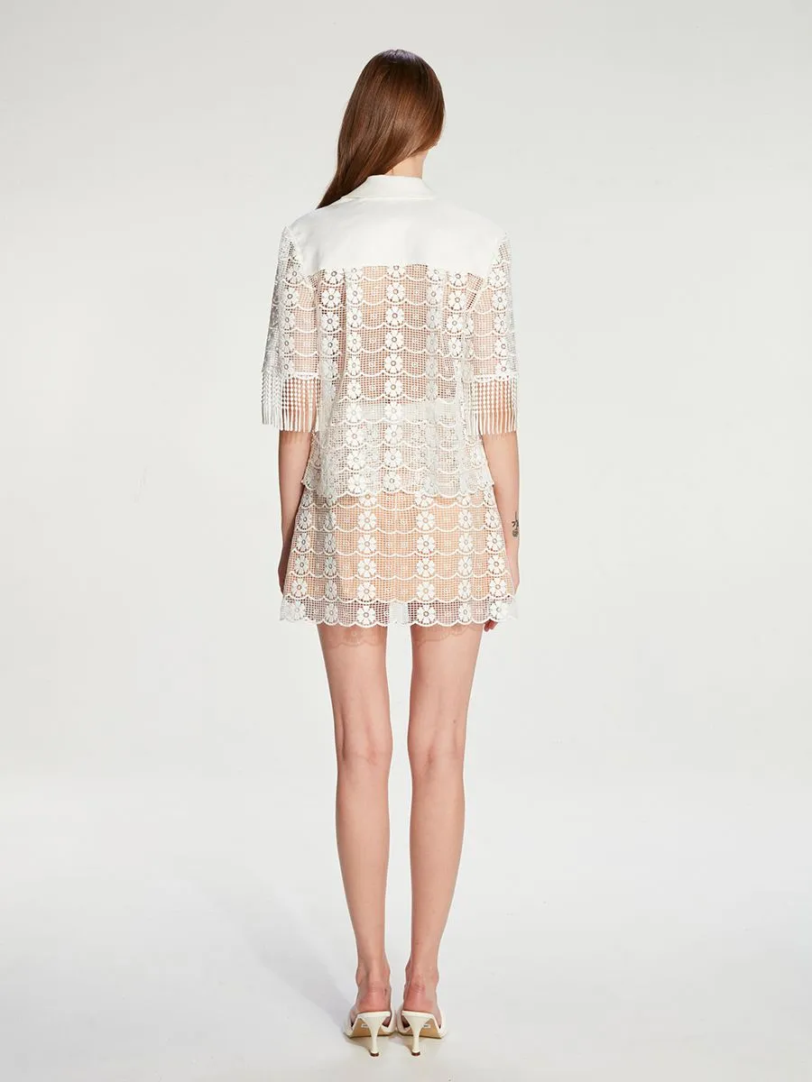 JANESUDA (SS23) White Skirts