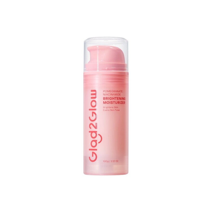 Glad2Glow Moisturizer Pomegranate Niacinamide Brightening 100 G. - Pink