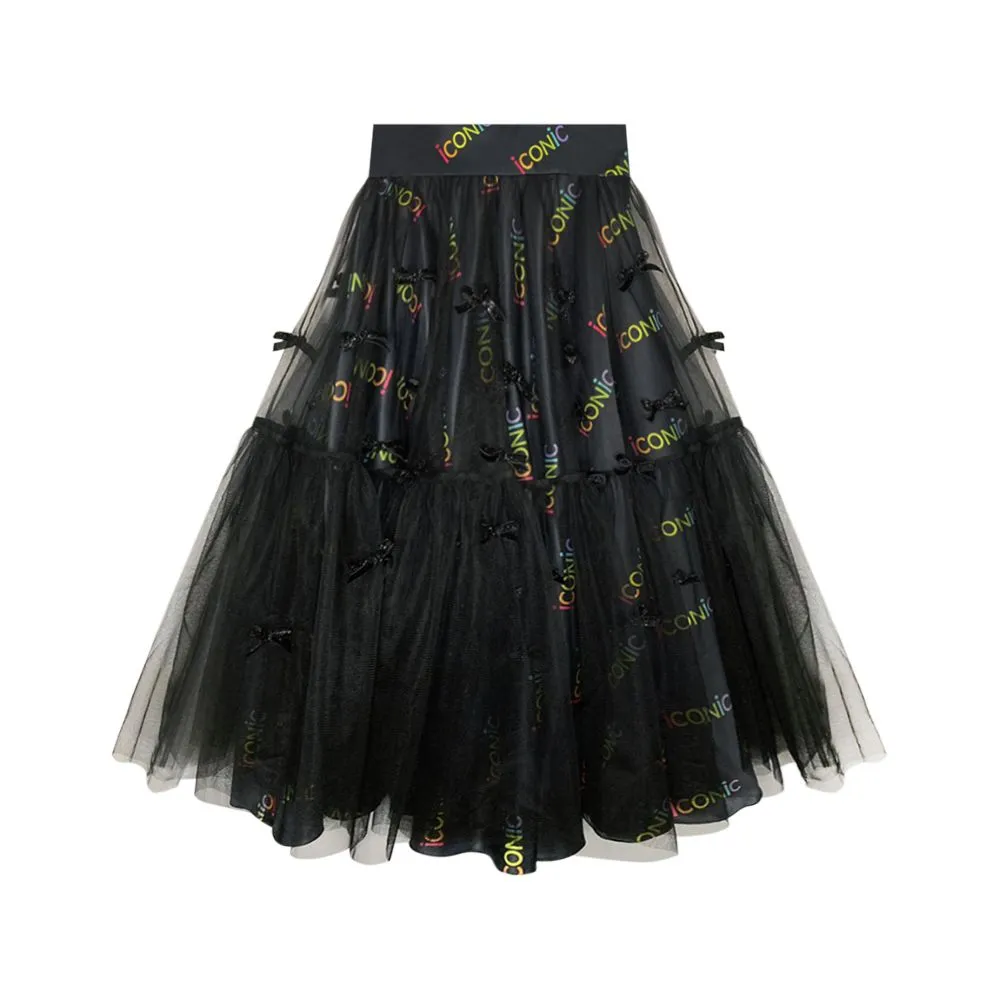 ICONIC BLACK HEARTLY SKIRT
