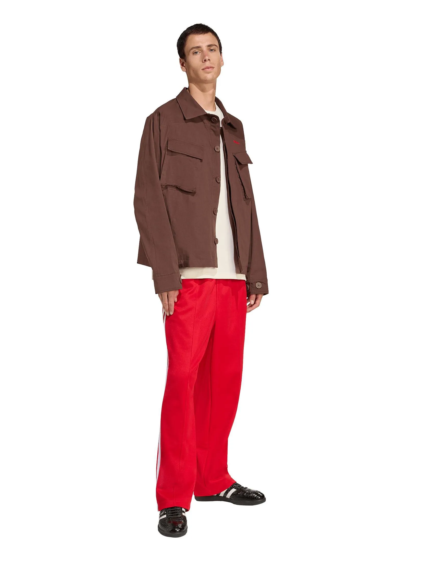 ADIDAS Men Jacket Regular Fit JX3104 Brown / Auburn