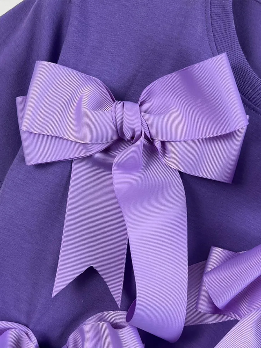 ICONIC WOMAN PURPLE RIBBIN PEPPY T-SHIRT