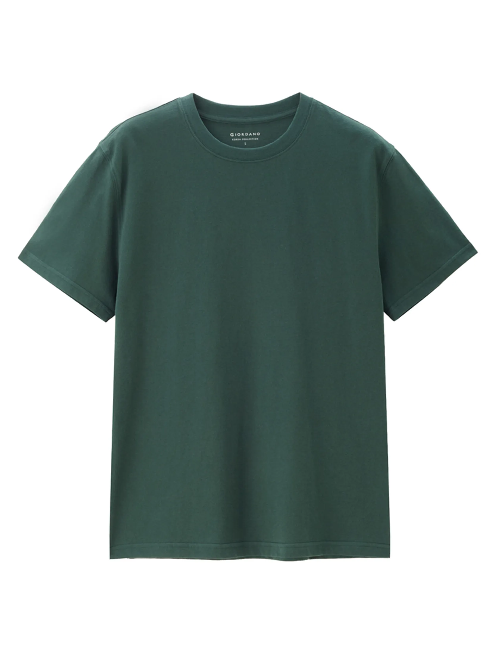 GIORDANO Men s Online Exclusive Soft-Touch Plain T-shirt (Korea) Green