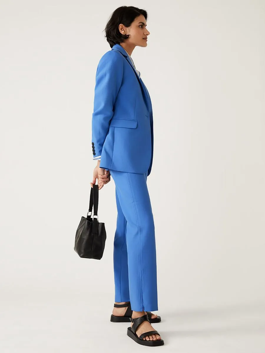 MARKS & SPENCER Women Trousers Straight Leg Zip Detail