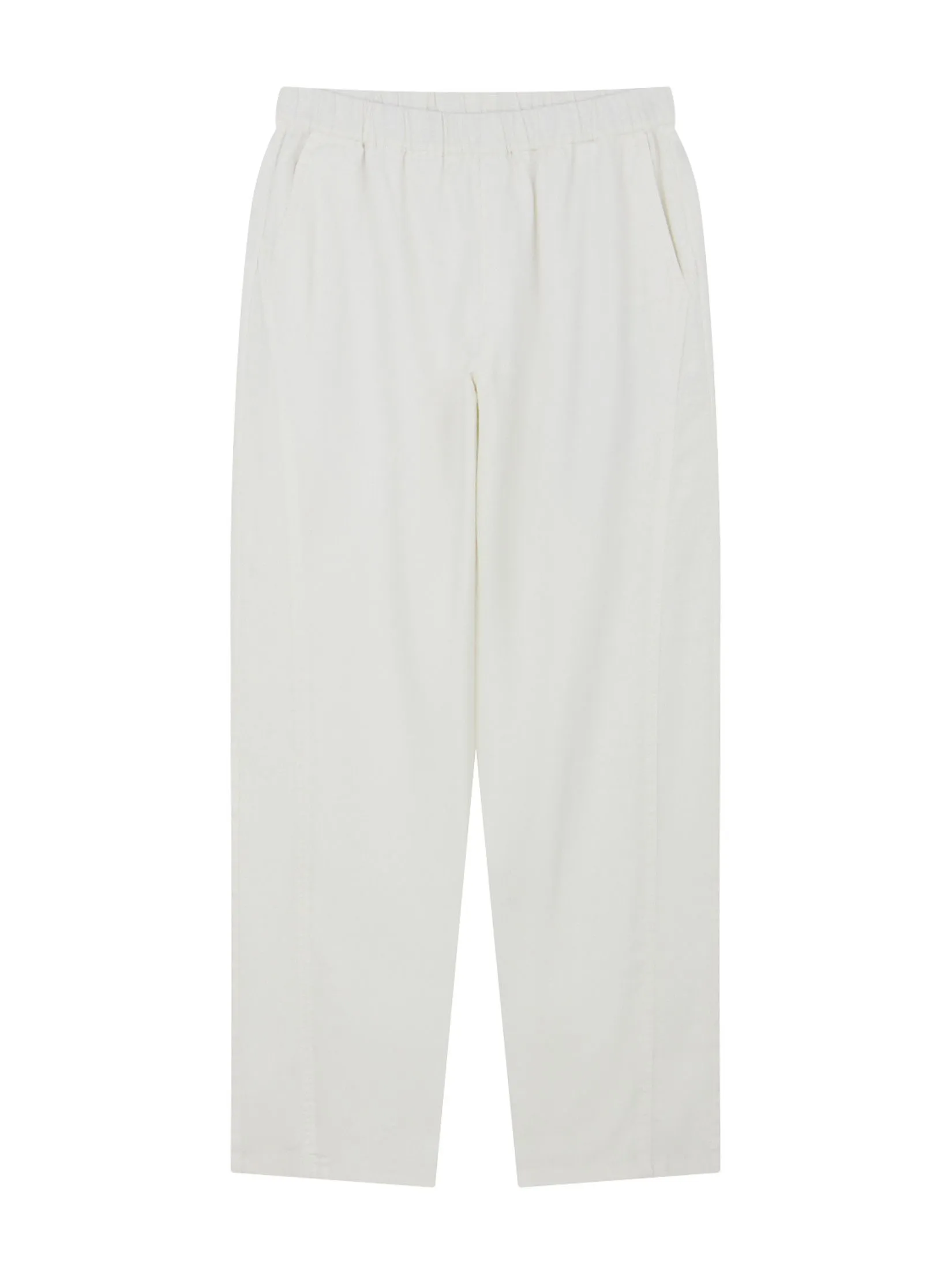 GIORDANO Women's Regular Taper Linen Pants White