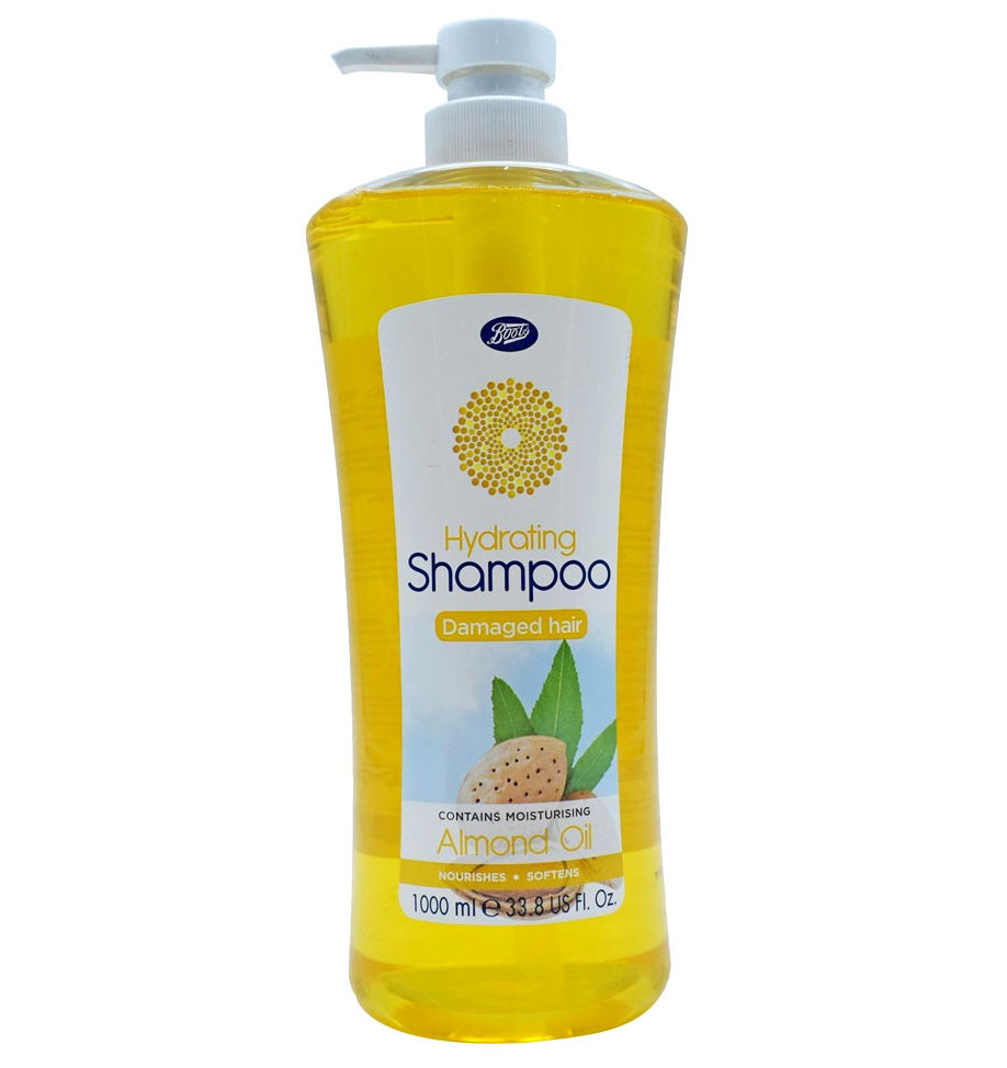 Шампунь с миндальным маслом для сухих волос Boots 1 л