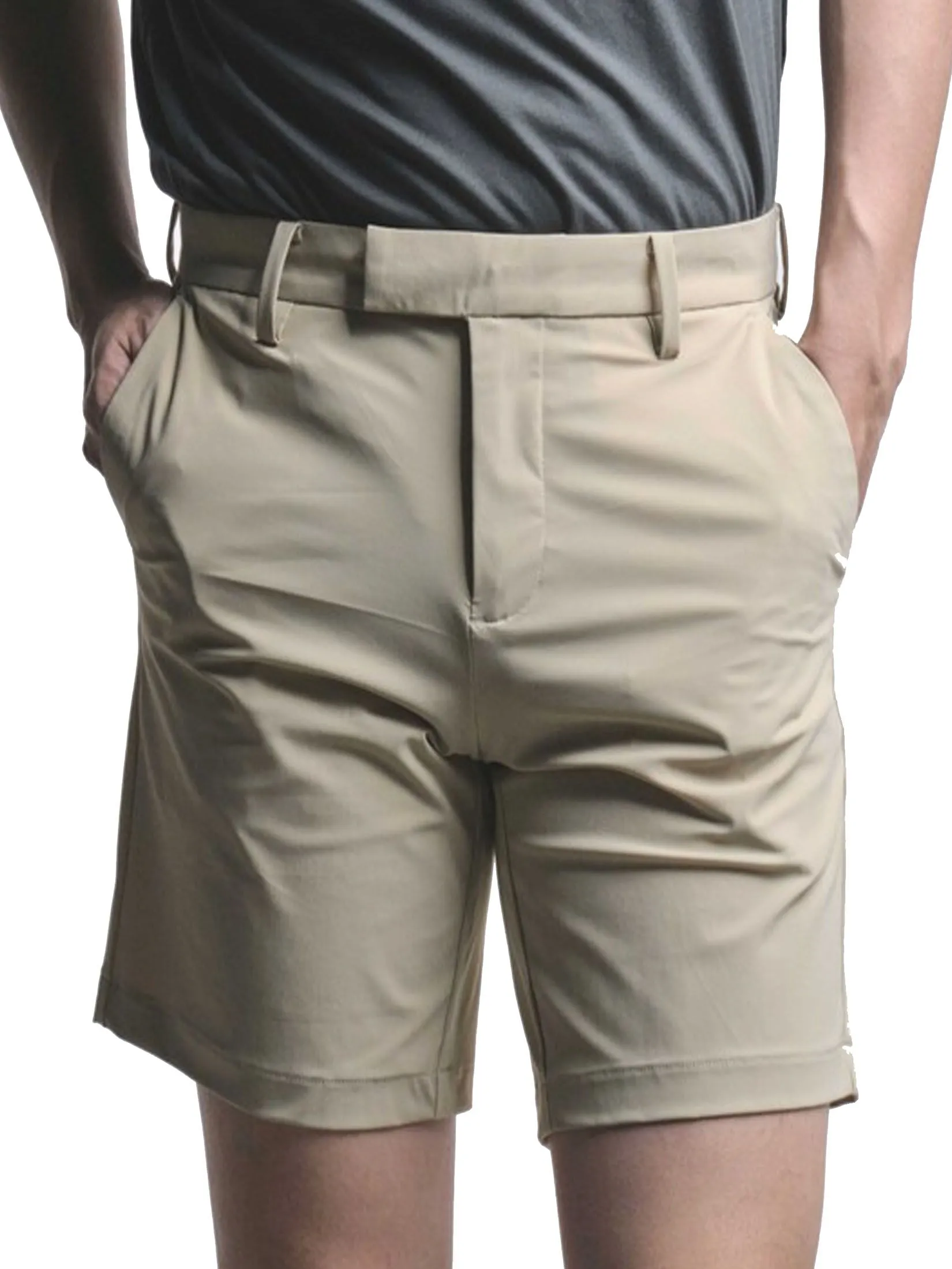 ERA-WON Men's Golf Trousers Shorts Beige Size - 36 EU