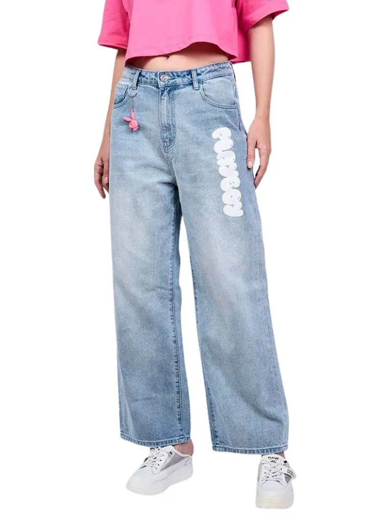 PLAYBOY Women's pants   SKU P1WB252JL014BL  Colour  Blue