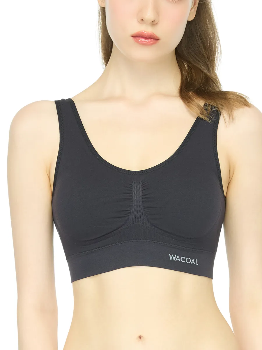 WACOAL Women Lingerie seamless bra with hook Black